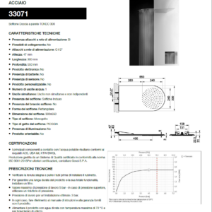 Alternative view of Gessi TREMILLIMETRI Soffione doccia a parete finitura Mirror Steel 33071#238