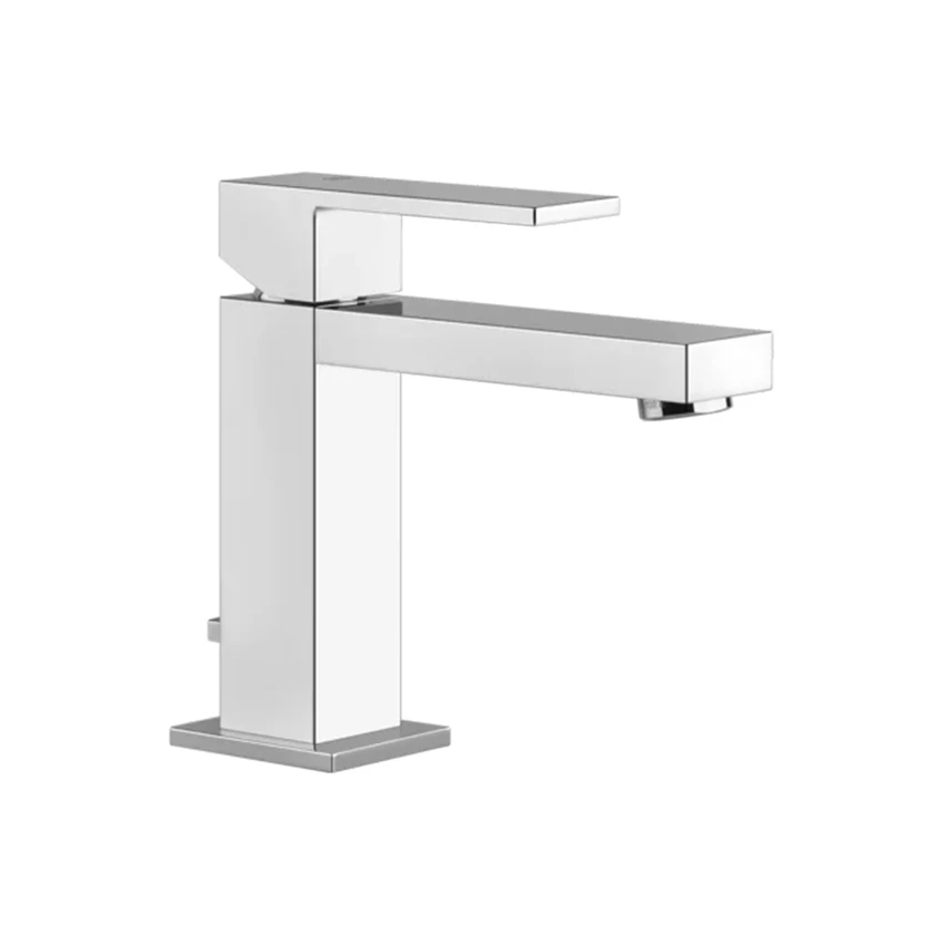 Gessi RETTANGOLO miscelatore lavabo H.15 cm, con scarico e flessibili di collegamento, finitura cromo 20001#031