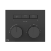 Gessi HI-FI COMPACT miscelatore termostatico a tre funzioni simultanee, con pulsanti on-off, finitura matte black 63006#299