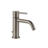 Gessi Emporio VIA TORTONA miscelatore lavabo con scarico e flessibili di collegamento, finitura finox brushed nickel 18601#149