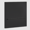 Gessi SHOWER Bocca doccia a parete a cascata, comando remoto non incluso, finitura Matte Black 20295#299