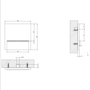 Alternative view of Gessi SHOWER Bocca doccia a parete a cascata, comando remoto non incluso, finitura Matte Black 20295#299