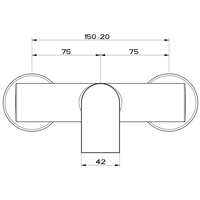 Gessi VIA MANZONI miscelatore esterno doccia, finitura cromo 38631#031 - immagine 2