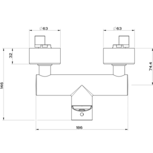 Gessi VIA MANZONI miscelatore esterno doccia, finitura cromo 38631#031 - immagine 3